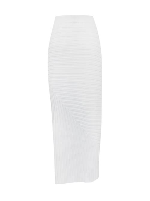 Gonna lunga in nylon tecnico bianco Liviana Conti | F5SG27A01-0